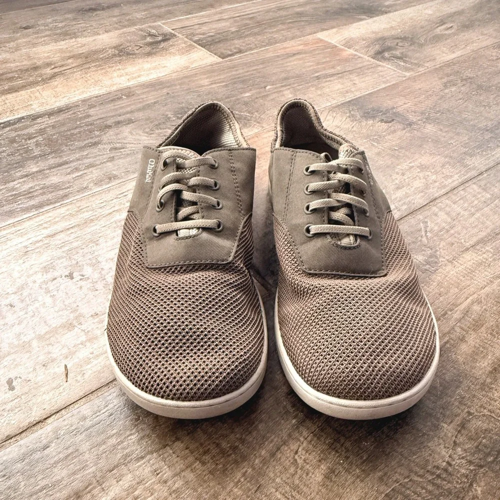 OluKai Men's Nohea Moku No Tie Boat Shoes, Brown, 9.5
